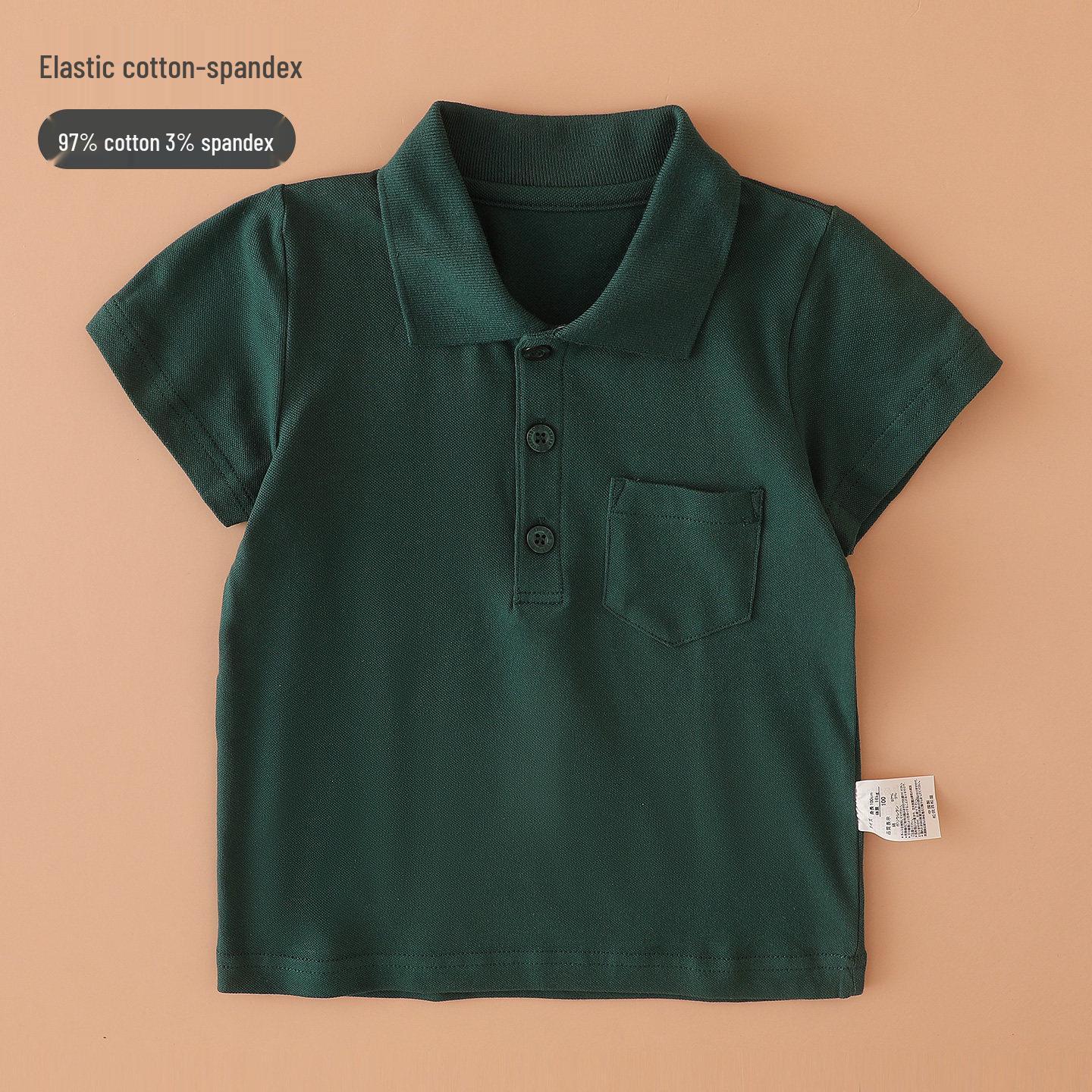 Boys  Summer Mesh Short-Sleeve Polo Shirt – Breathable Children s School Uniform T-shirt Size 90