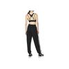 Adidas Logo Striped Retro Sports Lace-Up Casual Pants Women Bottoms Black HD4306