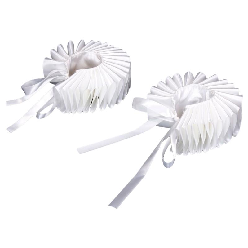 Victorian Ruffled Wrist Wrap Wristband For Historical Reenactment And Role Play Victorian Costume Enhancement