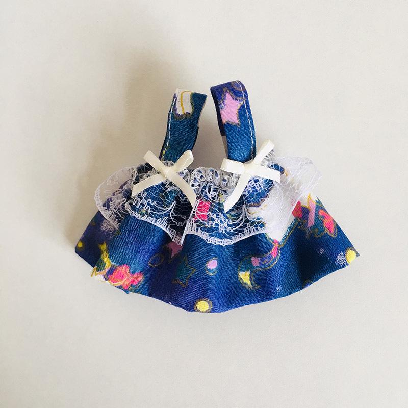 בגדי בובת קטיפה ויניל חמודה 17 ס"מ קופסה עיוורת - תליון LaBuBu שמלת אביזרים