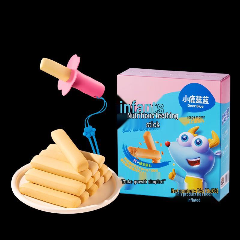 Kleines Reh Blau Blau Baby Wolke Silikon Beißring Halter