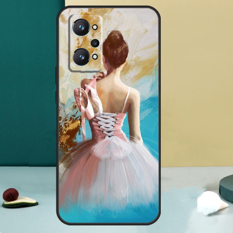 Ballerina Ballet Dancer Girl For Realme 13 12 10 11 14 Pro Plus GT 6 5 6T GT7 Pro C55 C53 C51 C21Y C25S C75 C67 C61 Case