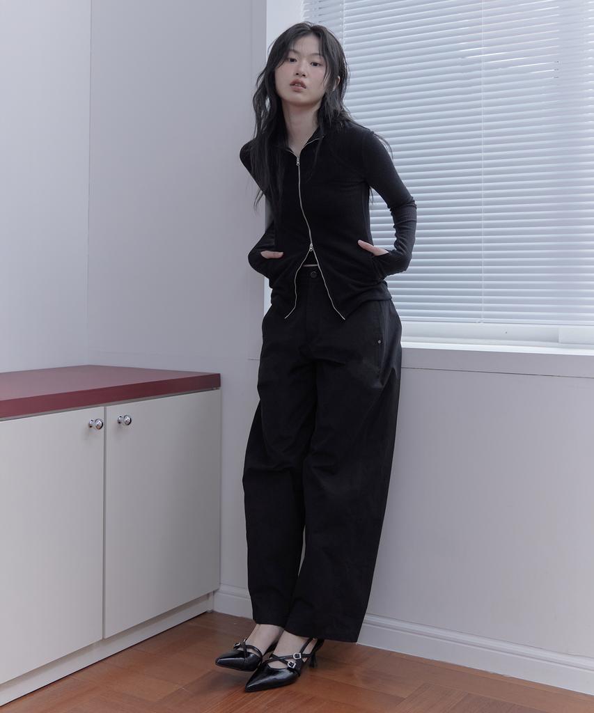 Haebeueoweil Essential Cotton Pants (Bk)