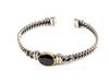 Bebello [Bs-304] 925 Silver Onyx Bangle Bracelet
