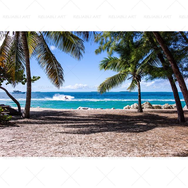 Seaside Beach Palm Tree Coconut Tree Poster Landscape Pictures for Living Room Canvas Painting Prints Modern Home Decor Wall Art