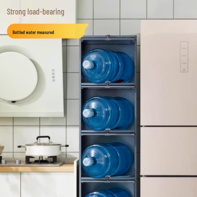 Bieying Slim Floor Cabinet with Flip Doors