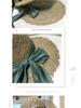 Women's Summer Openwork Straw Hat with Bowknot - Korean & Japanese Style Casual Beach Sun Hat