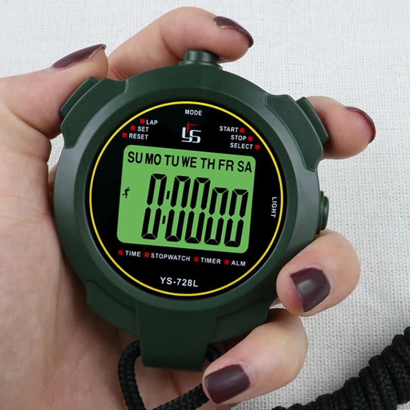 Stop Watch Timer Tools 30H Chronometer Handheld Pocket Stopwatch 0.01S Accuracy Professional Digital Sport Stopwatch Lcd Timer