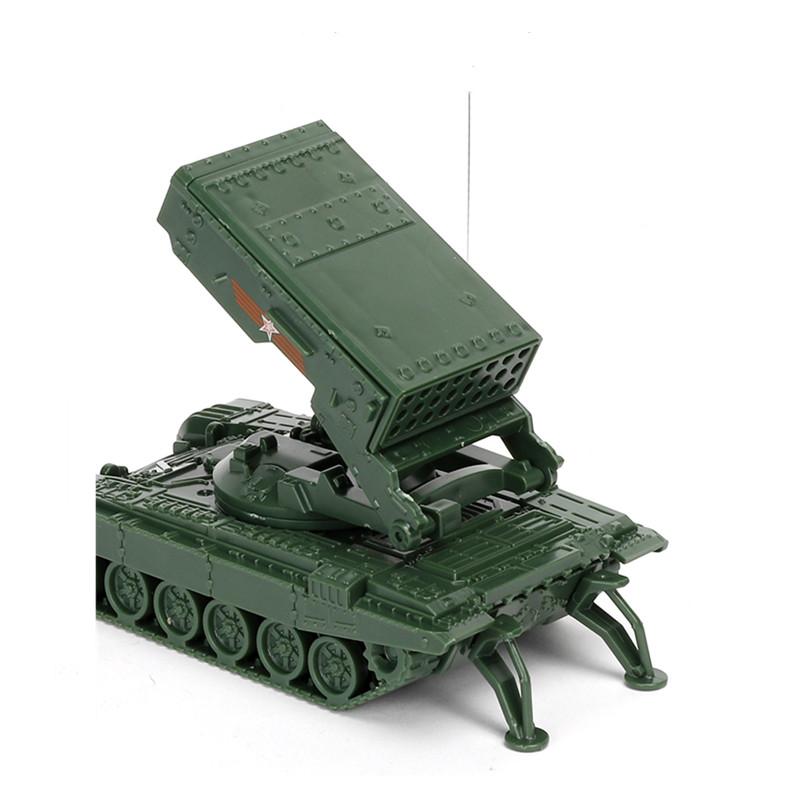 4D 1/72 Sowjetischer BM-21 Raketenwerfer TOS-1 Schweres Flammenwerfersystem Montage Puzzle Modell Militärspielzeug Panzer