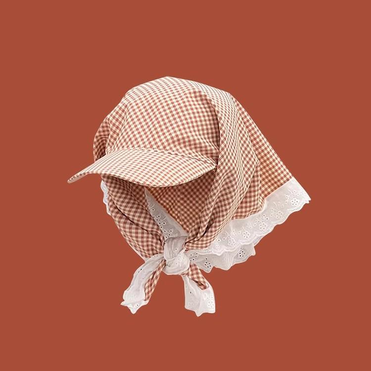 Women's Wide-Brimmed Baseball Cap - 2025 Summer Sun Protection Hat with Korean Style Bowknot, Flattering Design for a Slimmer Face