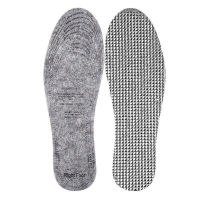 1 Pairs Comfortable Thermostatic Foil Thermal Insoles Deodorant Cold-proof Thermal Insole Breathable Plush Insoles for Men Women