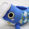 Auspicious May Dolls, Set of 2 Carp, Black and Blue Carp, Parent and Child, Plush Toy, for First Festival, Indoor Use, Side Display