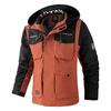 Men's Hooded Military Jacket Casual Windbreaker Bomber Lightweight Jackets Hoodies Coat with Multi Pockets Zip Front Cargo Army Windbreaker for Men