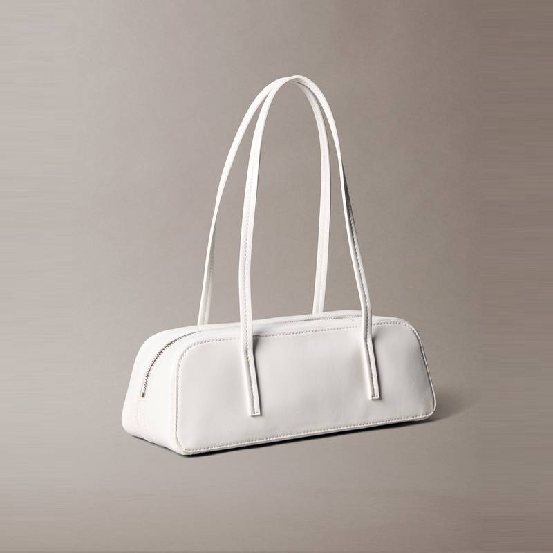 Calvin Klein Borsa Sottobraccio Minimalista Stampata Elegante per Pendolari Borsa a Spalla da Donna Bianco Lunare 4F3638G-4LX