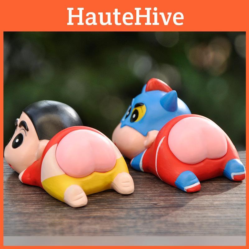 Crayon Shin Chan Pvc Anime Figure Desk Ornament For Home Office Gifts Decor