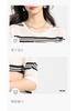 Black and white contrasting T-shirt with mulberry silk, striped knit shirt, casual short sleeved, summer comfortable women's T-shirt top