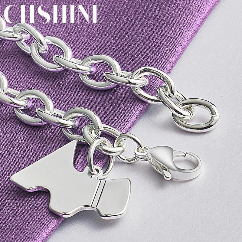 CHSHINE 925 Sterling Silver Cute Dog Pendant Bracelet For Women Lady Wedding Party Fashion Charm Jewelry