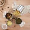 1100/1800mL Stainless Steel Lock Catch Storage Jars Moisture-proof Coffee Bean Scented Tea Bean Kitchen Food Storage Container