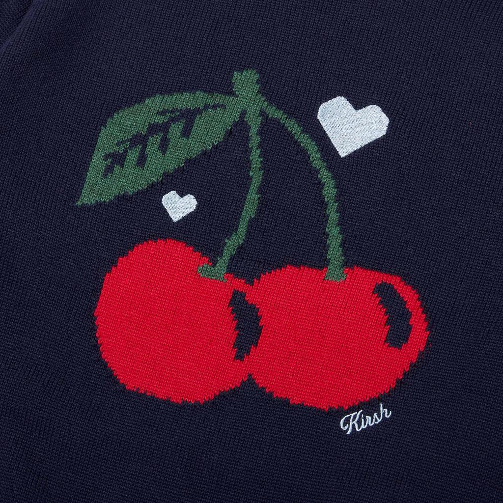 KIRSH Cherry Jacquard Loose Fit Knit [Navy]