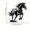High-Quality Horse Silhouette Vinyl Decal Durable Waterproof Sticker for Laptops Trucks Wall Decor