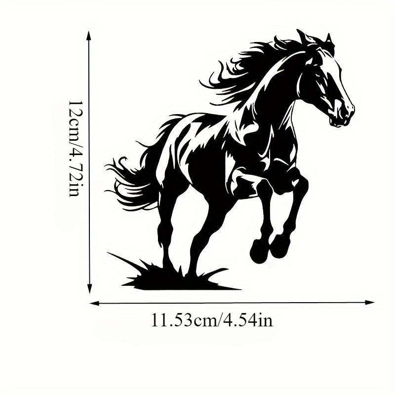 High-Quality Horse Silhouette Vinyl Decal Durable Waterproof Sticker for Laptops Trucks Wall Decor