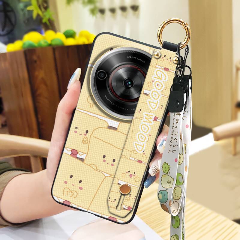 Tecknad Dammavvisande Mobilskal För ZTE Blade A75 5G/Nubia Focus 5G/Calf 5G Sött Skyddande Armband Tålig Silikonring