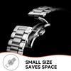 Polished Stainless Steel Buckle Watch Band Button Butterfly Clasp Double Press Folding Buckles Universal Strap Watch Accessories