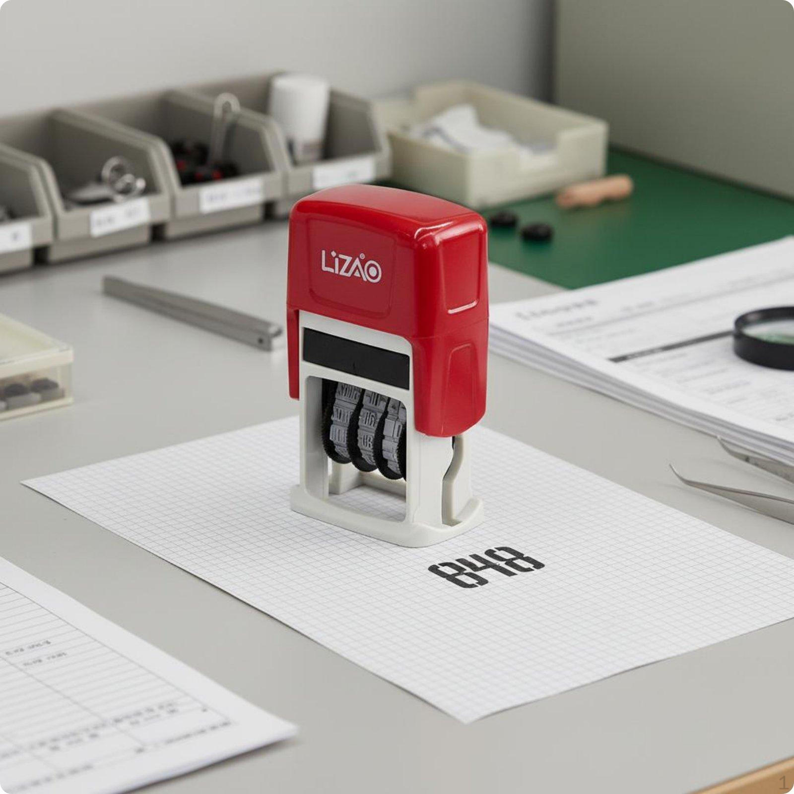 SelfInking Date Stamp BuiltselfInking Pad Adjustable Stamper Refillable Numbering