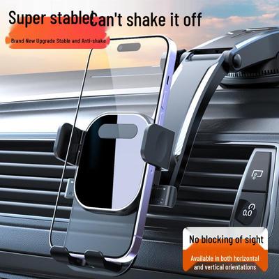 Automatic Lock Car Phone Holder with Suction Cup and Air Vent Mount