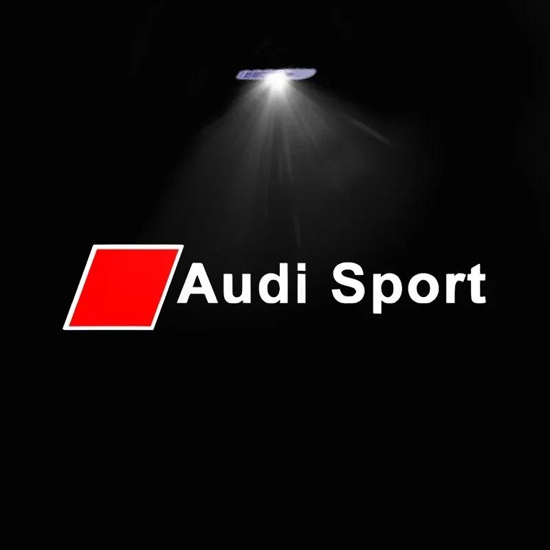 For Audi 8L Led Car Door Logo Welcome Light For Audi A4 B5 B6 B7 B8 B9 A1 A3 8V 8P 8L A6 C5 C6 C7 A5 A7 A8 Q3 Q5 Q7 TT S3 S6 Sline Quattro