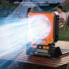 Folding Design Portable USB Fan Green/Orange Solar Electric Fan LED Camping Light  Hiking