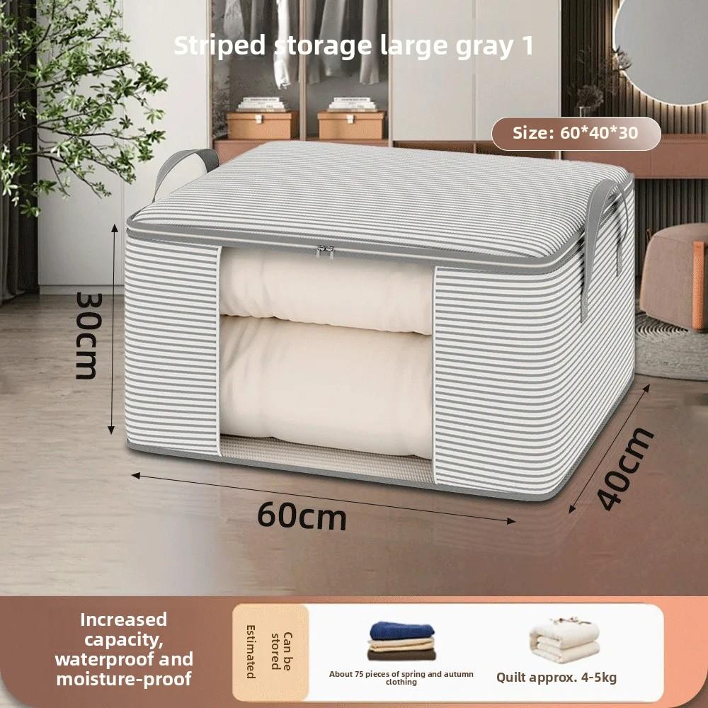 Утолщенная ткань 120 г Визуальный мешок для хранения Большой емкости для одежды и одеял Домашнее использование Упаковочный органайзер-мешок Неwoven Ткань Форма коробки