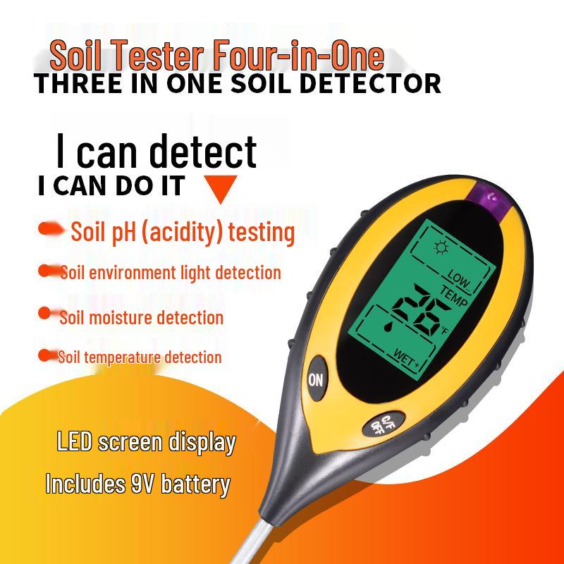 High Precision pH & Moisture Tester for Soil Acidity, Alkalinity, and Nutrient Levels In Gardening and Plants