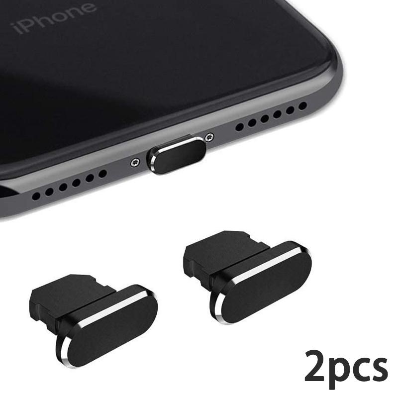 2-10pcs Luxury Metal Phone Dust Plug Anti-dust Charging Port Protector for iOS Apple IPhone IPad Airpods Dustproof Cover Stopper