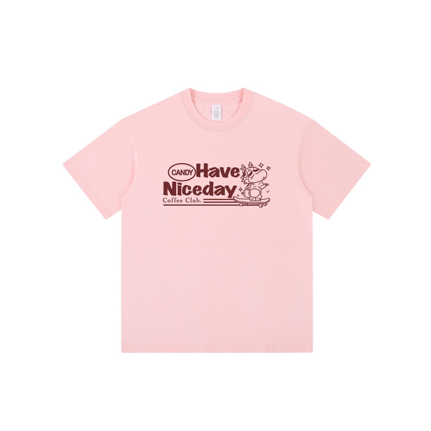 

Унисекс Хлопковая Футболка с Ретро Принтом Букв - Свободный Крой, Короткий Рукав, Спущенное Плечо, Повседневный Модный Стиль. XL