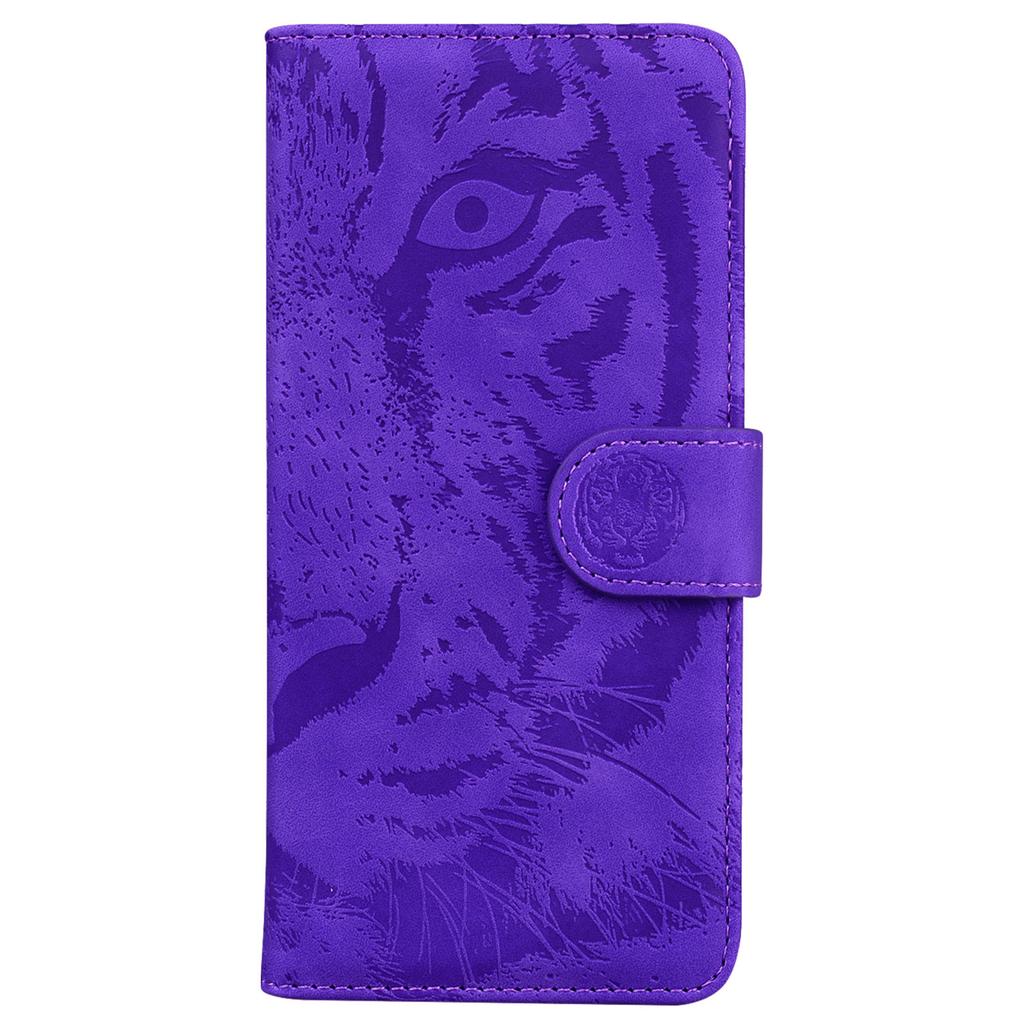 For Motorola Moto G56 5G Case Tiger Imprint Leather Wallet Phone Cover