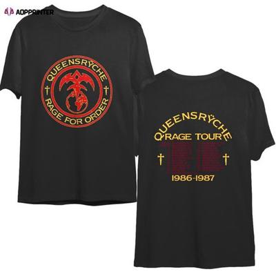 QUEENSRYCHE -Rage for Order Double Sided Shirt