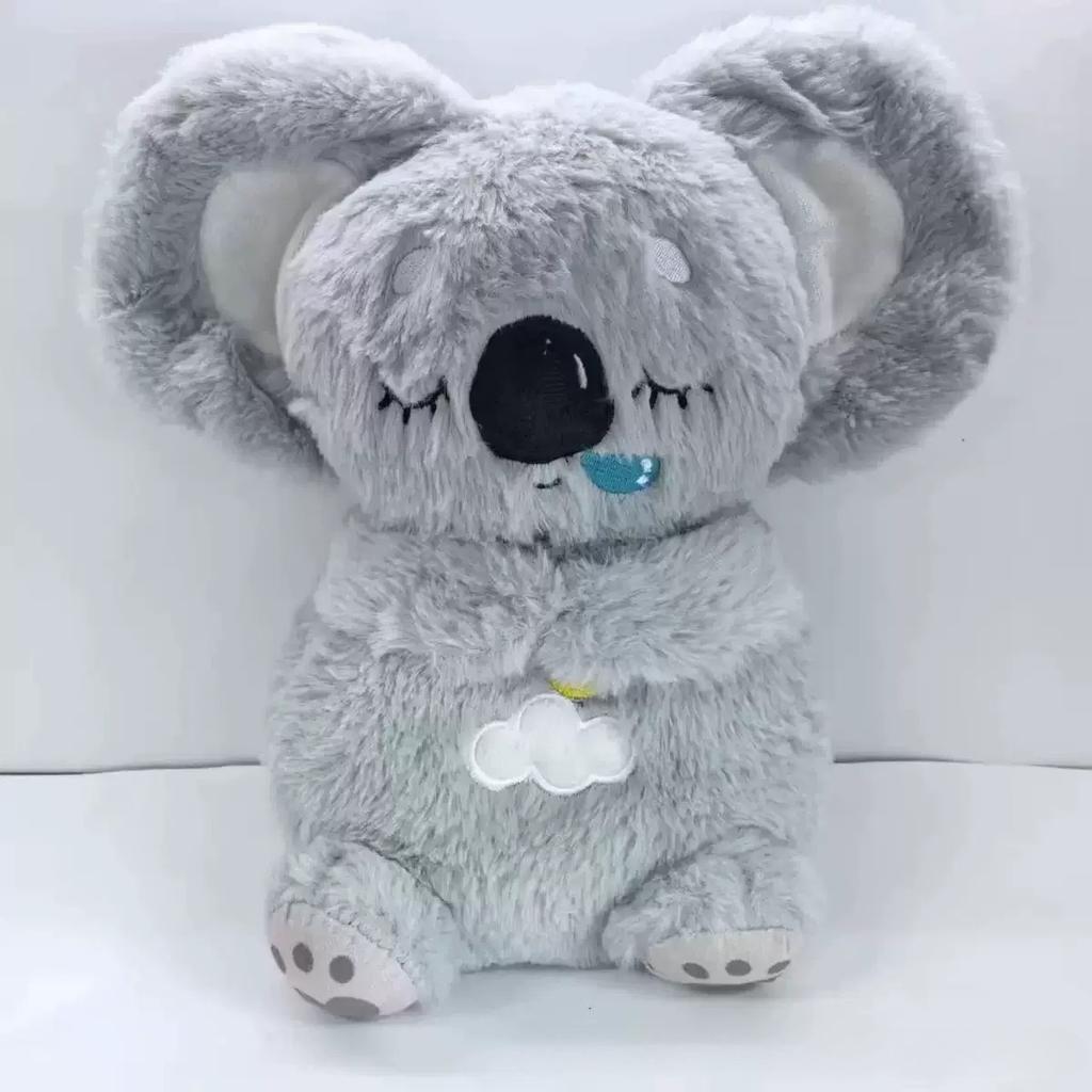 HOMZY Anime Plush Doll With Lighting Music Airbag Kawaii Appease Toy Baby To Soothe Sleep Peluche For Kids Gift