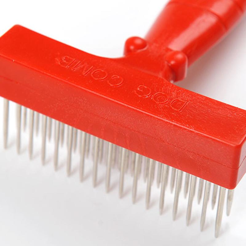 Pet Hair Removal Comb Red Dogs Brush Lobster Rake Comb Pet Grooming Combs Tool