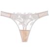 Europejskie i Amerykańskie Damskie Seksowne Ultracienkie Przezroczyste Bawełniane Majtki z Niskim Stanem, Haftowane Koronką