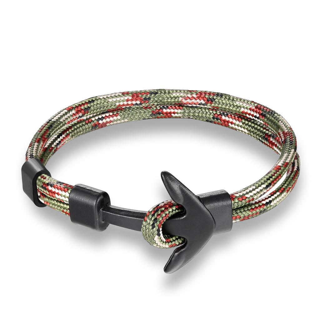 European and American Trends, Boat Anchors, Men's Aircraft Bracelets, Polyester Rope Jewelry