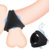 Scrotum Bondage Sett Låsering Silikon Cock Ring Sexleketøy for menn BDSM Chastity Cage Ball Båre