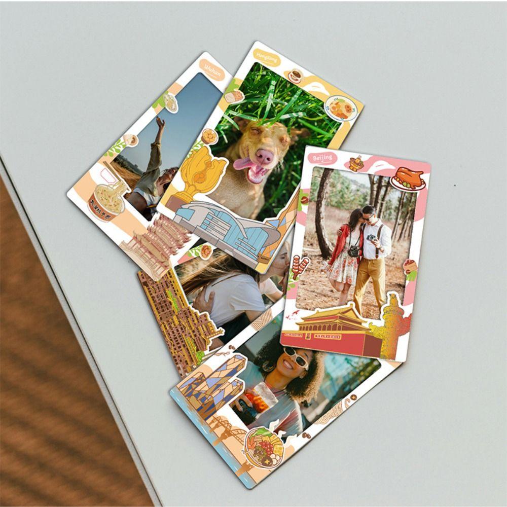 10Pcs/Set City Landmark Photo Paper Decoration for Polaroid/Fujifilm Instant Camera