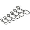 304/316 Stainless Steel Swivel Eye Bolt Spring Snap Hook 65/72/82/91/100/126mm Marine Diving D Ring Snap Hooks With Swivel