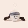 Cute sports ball keychain bag pendant grab machine doll plush doll doll bag pendant gift