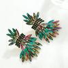 Elegant Light Luxury Alloy Drop Earrings For Women With Modern Geometric Design