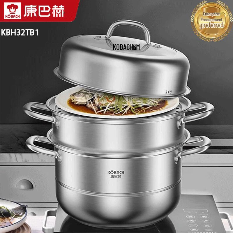 Kangbahe 3-Layer 304 Stainless Steel Steamer