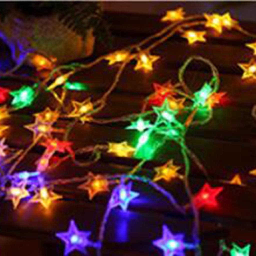 Star Shape String Lights Party Wedding Christmas Room Curtain Light Decoration