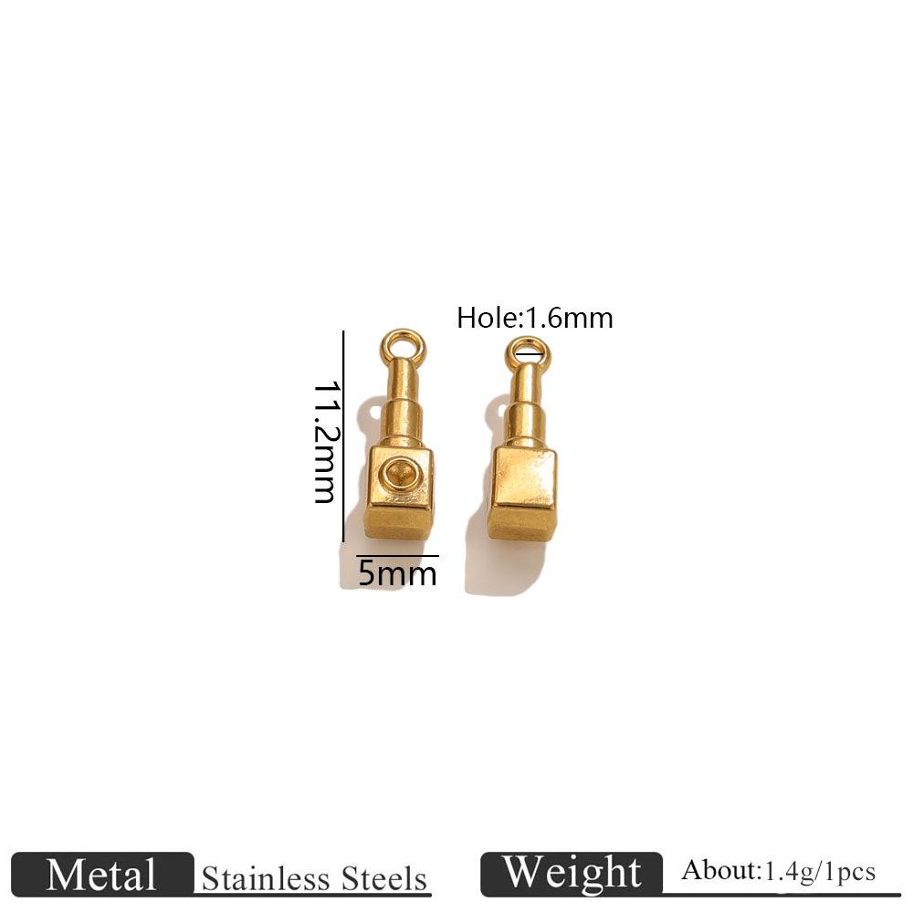 Yori 5 Stück Edelstahl 18K Gold Plated Anhänger DIY Schmuckzubehör Verwendet für DIY Herstellung von Armband Halskette