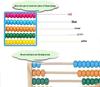 Wooden Colorful Number Abacus: Educational Toy for Kids, Ten-Row Arithmetic Learning Aid